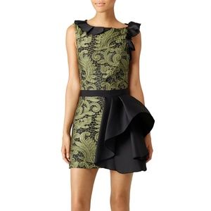 Christian Pellizzari Green Paisley Sash Dress